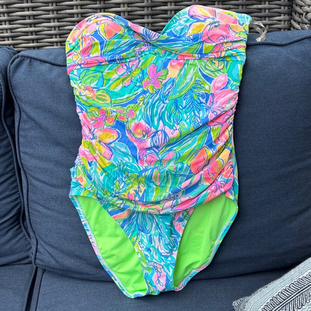 Lilly Pulitzer Vibrant Floral One Piece Swimsuit